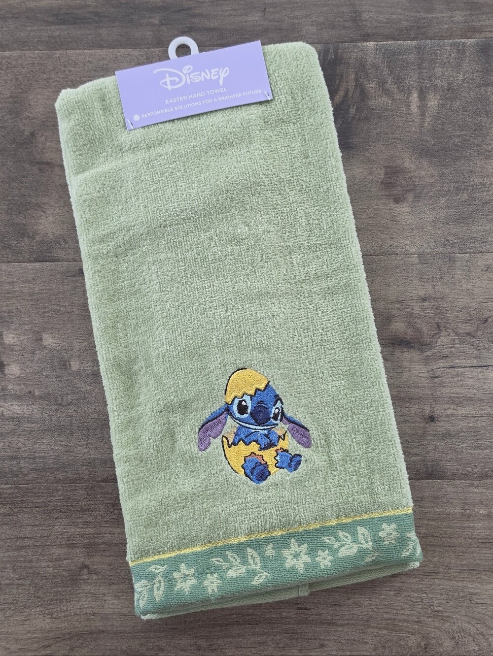 Disney Lilo & Stitch Cracked Egg Easter Hand Towel Celebrate Together NWT